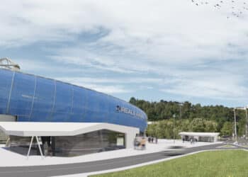 El proyecto de la estación de Anoeta. Foto: ETS