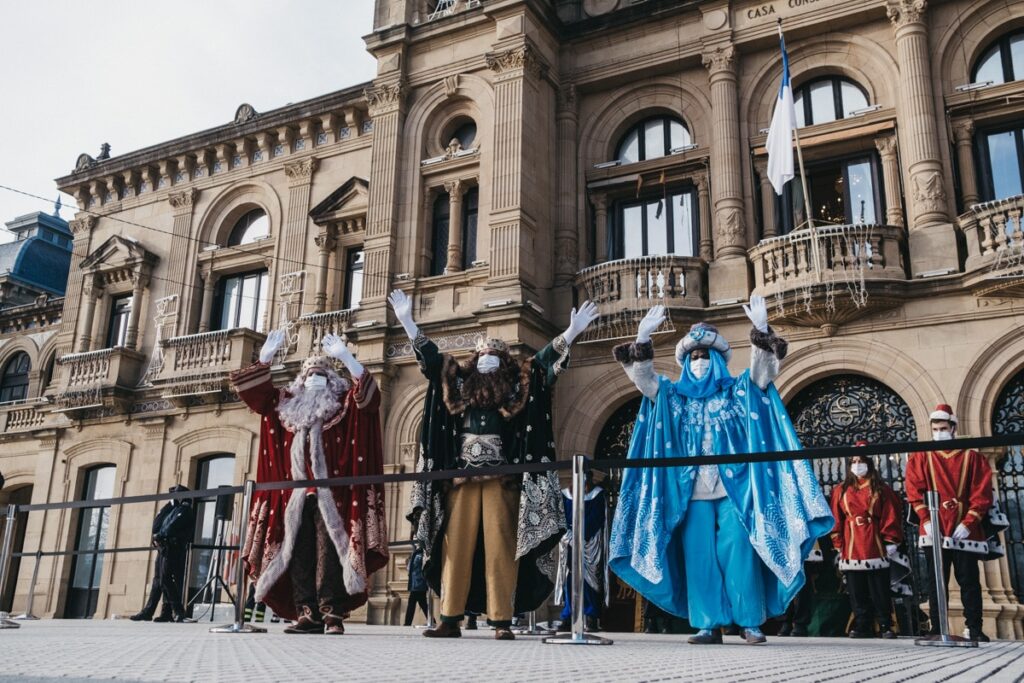 ReyesMagos2023 Los Reyes Magos comenzarán el jueves su paseo matutino en Tabakalera