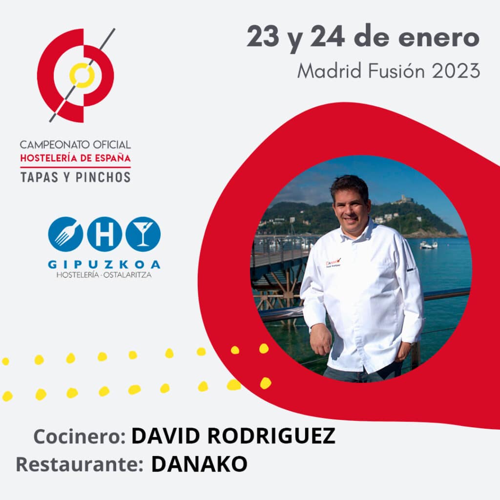 creatividad david El cocinero David Rodríguez, del Danako, compite en el I. Campeonato oficial Hostelería de España