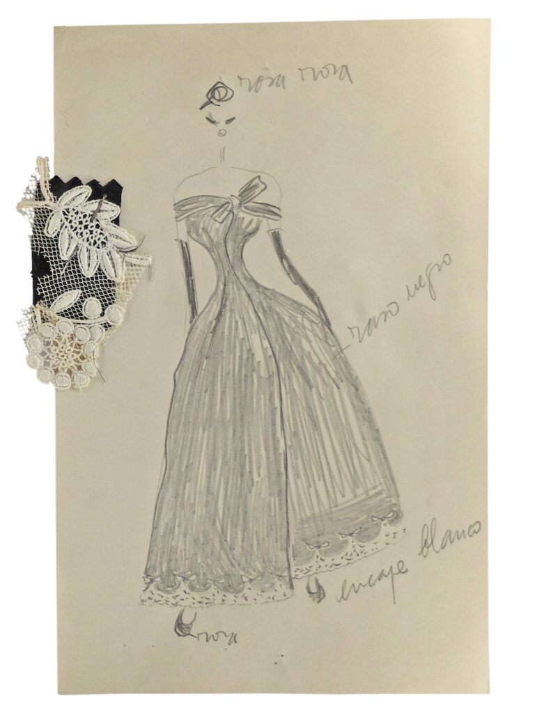 dibujo4 Más de 8.300 dibujos de Balenciaga y su equipo son comprados por el Gobierno vasco