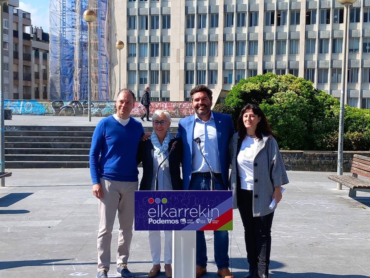 ELKARREKIN DONOSTIA LISTAS 18 04 23 Víctor Lasa (Podemos) aboga por que la ciudadanía participe directamente de los procesos de decisión