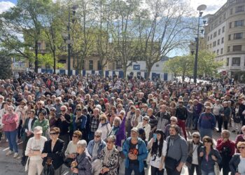 Manifestación en Donostia contra "el desmantelamiento de Osakidetza". Foto: Olatu Txuria