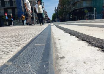 Paso de peatones en Donostia. Foto: Santiago Farizano