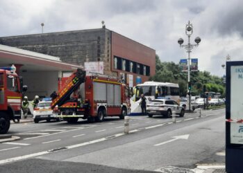 Accidente mortal en la Avenida de Navarra. Foto: Unai Maraña