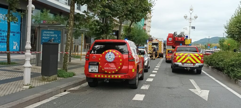 Avenida Fuego sin heridos en un piso de la Avenida de la Libertad