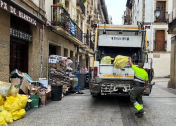 Recogida de basura en Donostia. Foto: Ayto