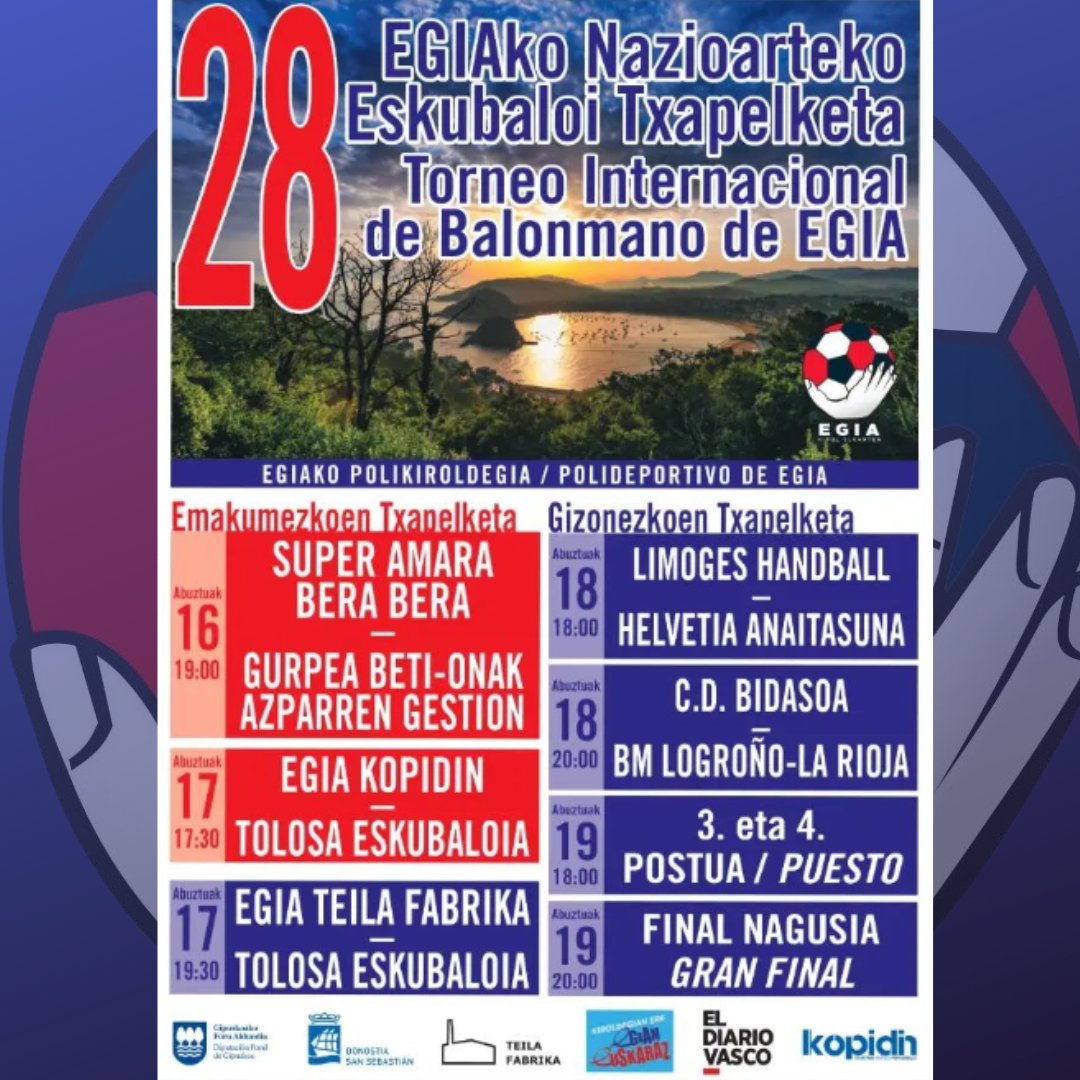 balonmano programa - Arranca el 28º Torneo Internacional de Balonmano de Egia