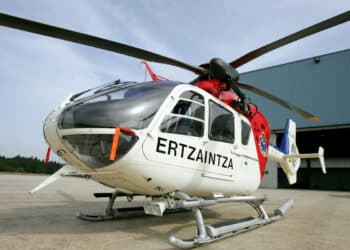 Helicóptero de la Ertzaintza. Foto: Ertzaintza