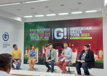 Presentación de Gipuzkoan Gazte Tour. Foto: DonostiTik