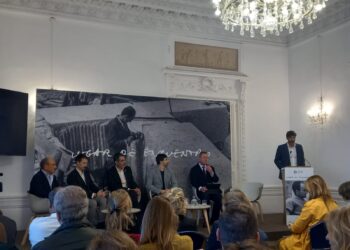 Presentación del centenario de Chillida hoy en el Palacio Miramar. Foto: DonostiTik