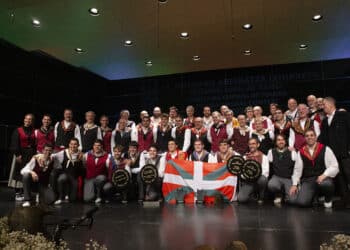 El coro vasco Suhar, ganador del 54 Certamen Coral Internacional de Tolosa. Foto: Tolosako Udala