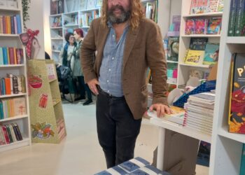 Jacobo Bergareche en Librería Zubieta con motivo de Literaktum. Foto: DonostiTik