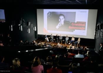 Presentación de la serie Balenciaga en la Academia de Cine.  Imagen: ©Egoitz Encinas