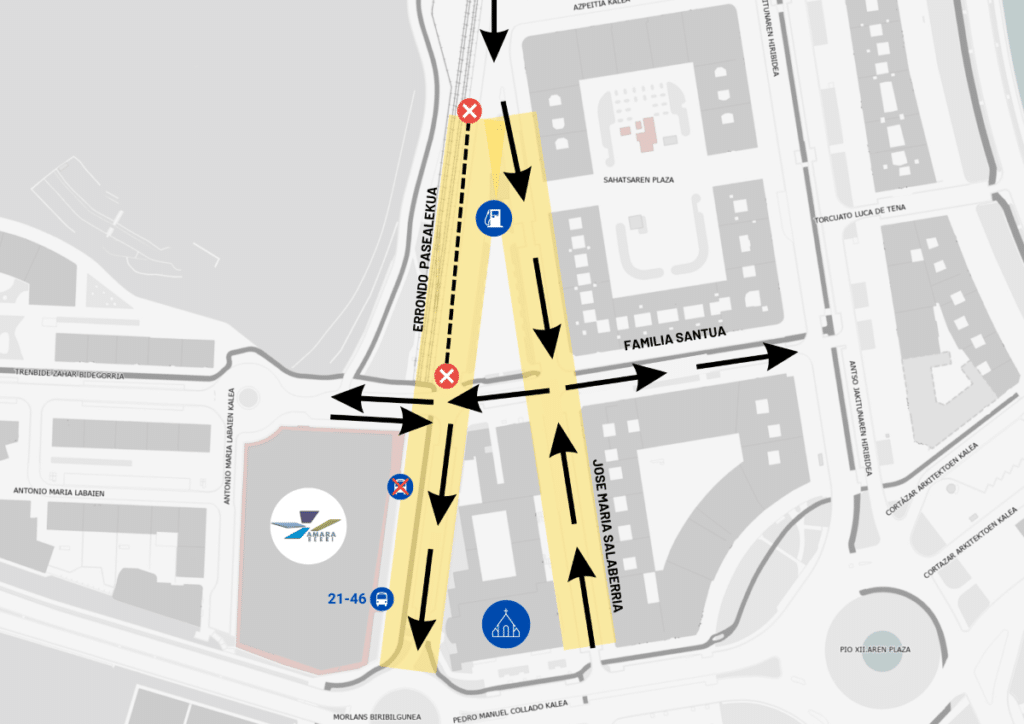 Errondo Las obras del Topo cerrarán un tramo del Paseo de Errondo a partir del día 31