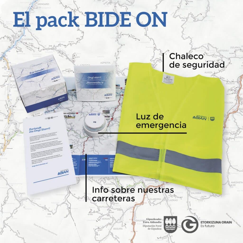 cas1080x1080 02 Una luz, un chaleco e información sobre carreteras para los nuevos conductores de Gipuzkoa