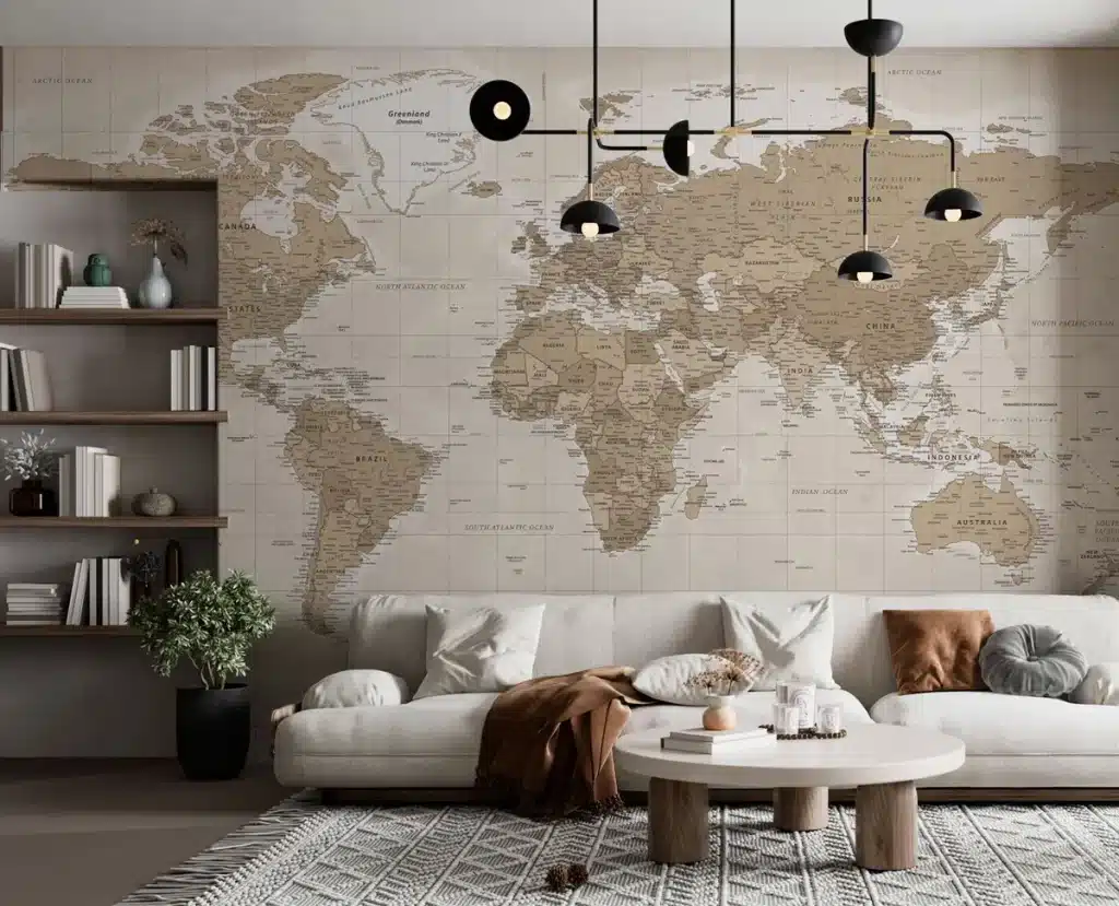 u97342pig1m 1200 1024x829 - Top 5 Ideas para Utilizar Fotomurales con Mapa del Mundo en el Diseño
