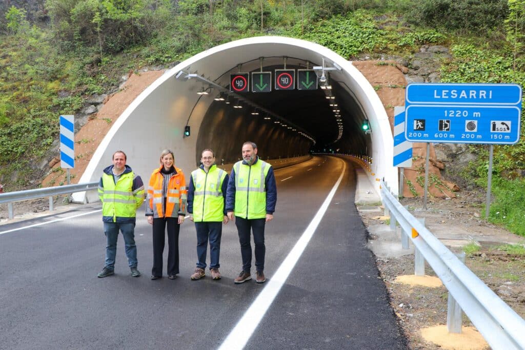 Lesarri El túnel de Lesarri de la AP-1 reabre mañana tras una renovación integral