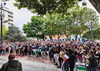 Manifestación en Donostia con motivo de La Nakba. Foto: BDZ