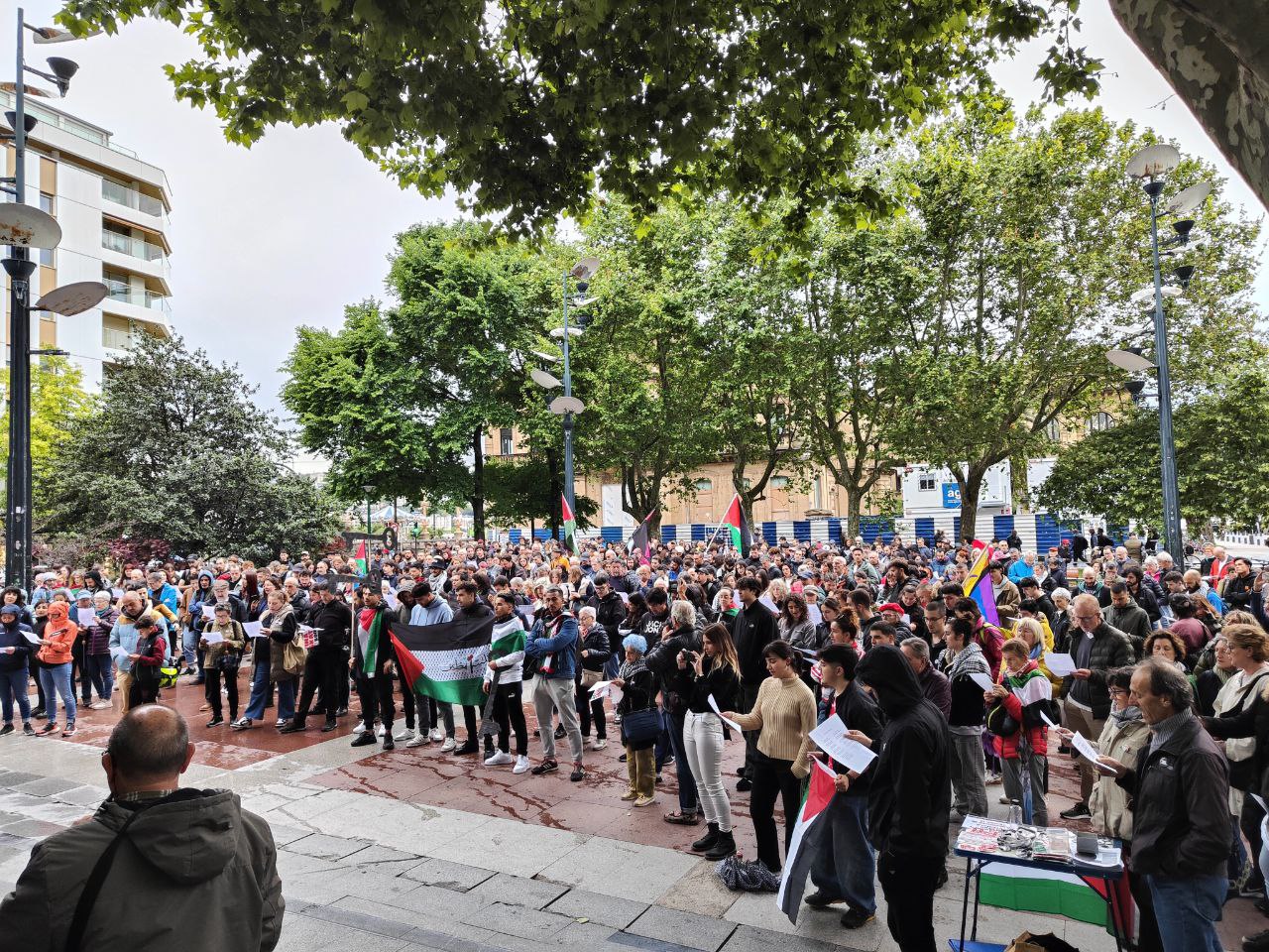 Donostia1 Una marcha en Donostia conmemora la Nakba palestina y pide el boikot a Israel