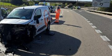 Imagen del accidente en Soria. Foto. Subdelegación de Gobierno en Soria