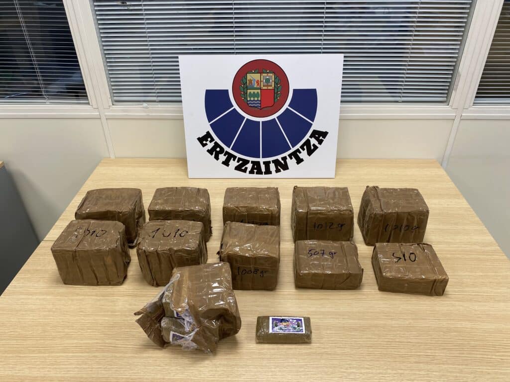 Usurbil Da positivo en drogas un conductor con 10 kilos de hachís en el maletero