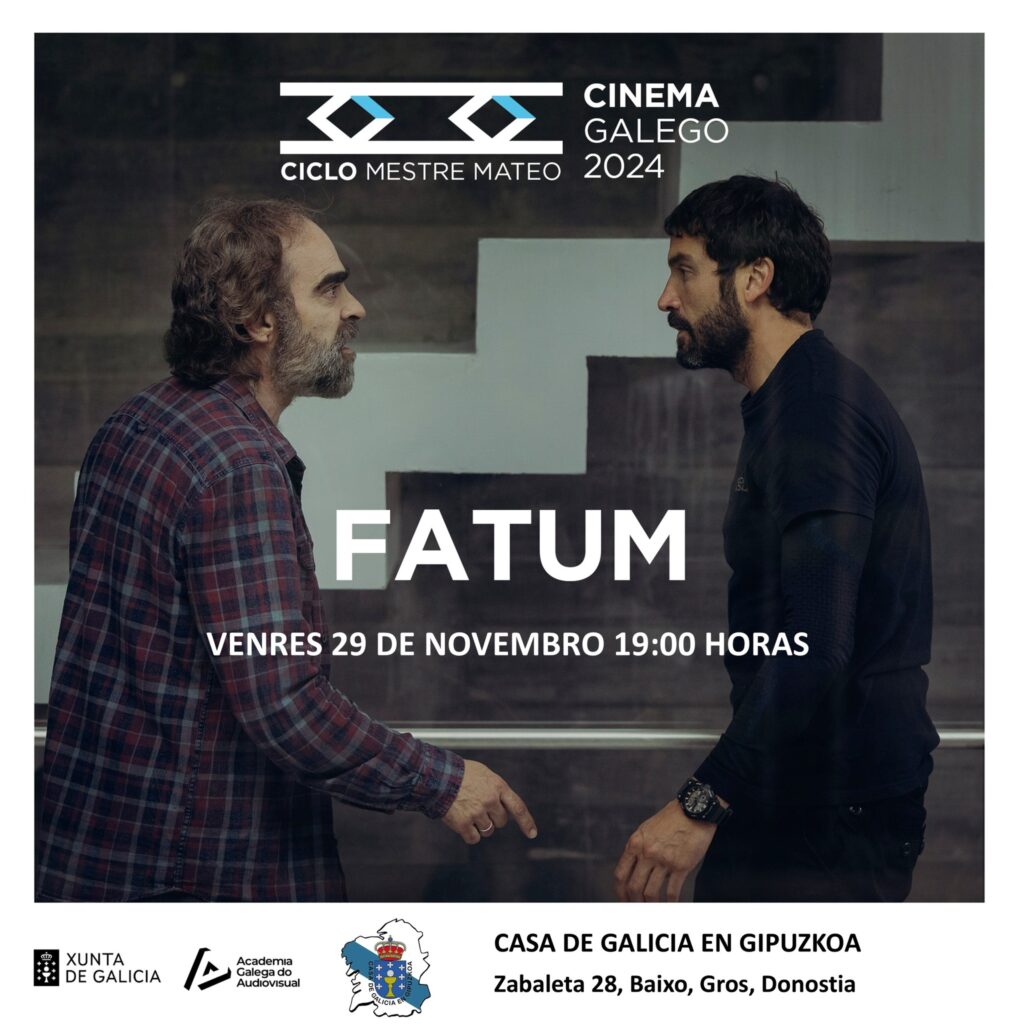 Fatum El thriller 'Fatum', este viernes, en la Casa de Galicia de Donostia