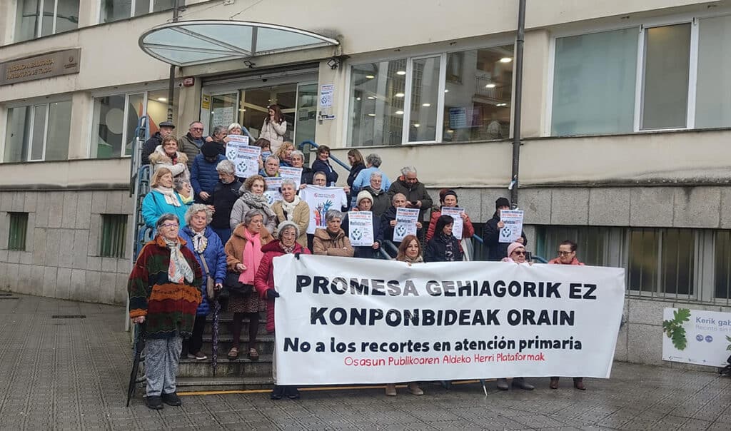 La plataforma de la sanidad pública anima a manifestarse el 1 de febrero "contra el desmantelamiento" de Osakidetza 1 2025011603 La plataforma de la sanidad pública anima a manifestarse el 1 de febrero "contra el desmantelamiento" de Osakidetza