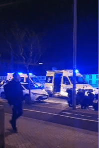 Federico1 Dos motoristas heridos en un accidente con un coche en el Paseo Federico García Lorca