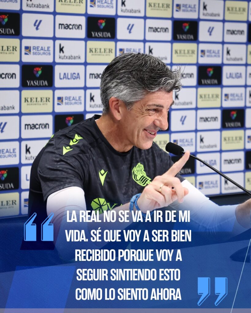 Imanol Alguacil pide perdón por sus errores en "casi 1.000 ruedas de prensa"
