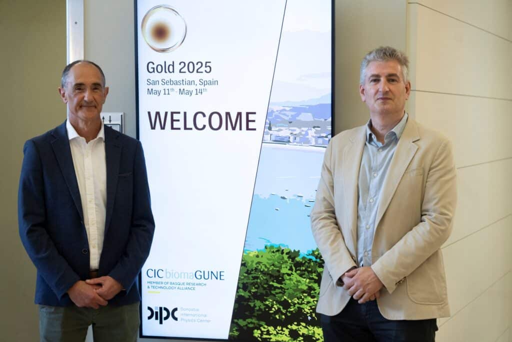 Luis Liz Marzan Javier Aizpurua GOLD 350 expertos en la Conferencia Mundial del Oro que se celebra en el Kursaal