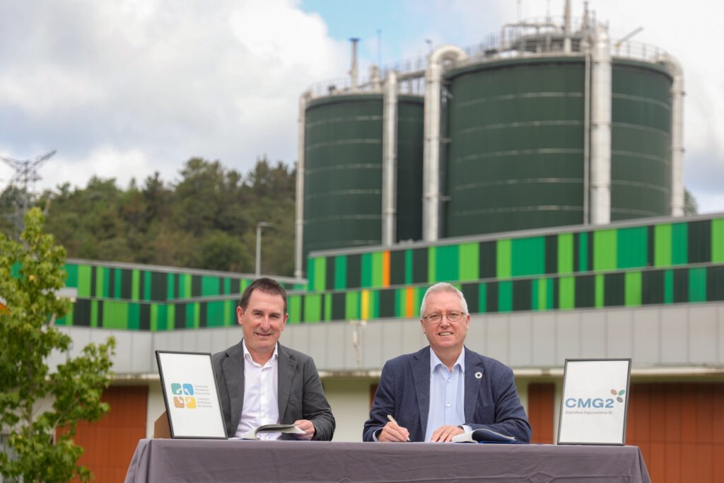 FIRMA GAS VERDE 3 1 GHK y GIBISA impulsan la inyección de gas verde a la red desde el Complejo Medioambiental de Gipuzkoa