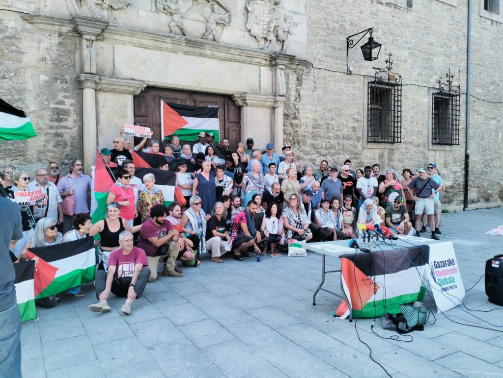 flotilla Convocan acciones en Euskadi y Navarra para respaldar a la flotilla de apoyo a Palestina