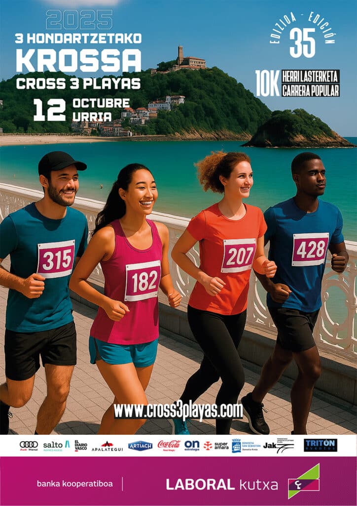 poster cross 3 playas 2025 2 Objetivo: alcanzar un 55% de participación femenina en el Cross 3 Playas