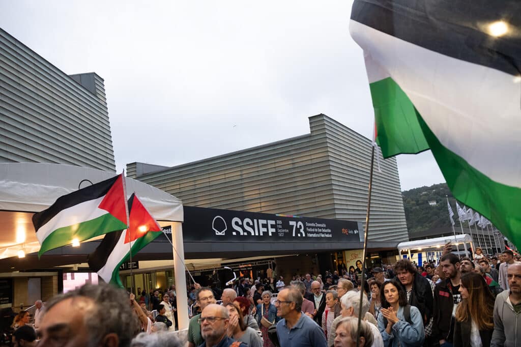 Manifestacion Palestina 1 El Zinemaldi, escenario de nuevas protestas por Gaza