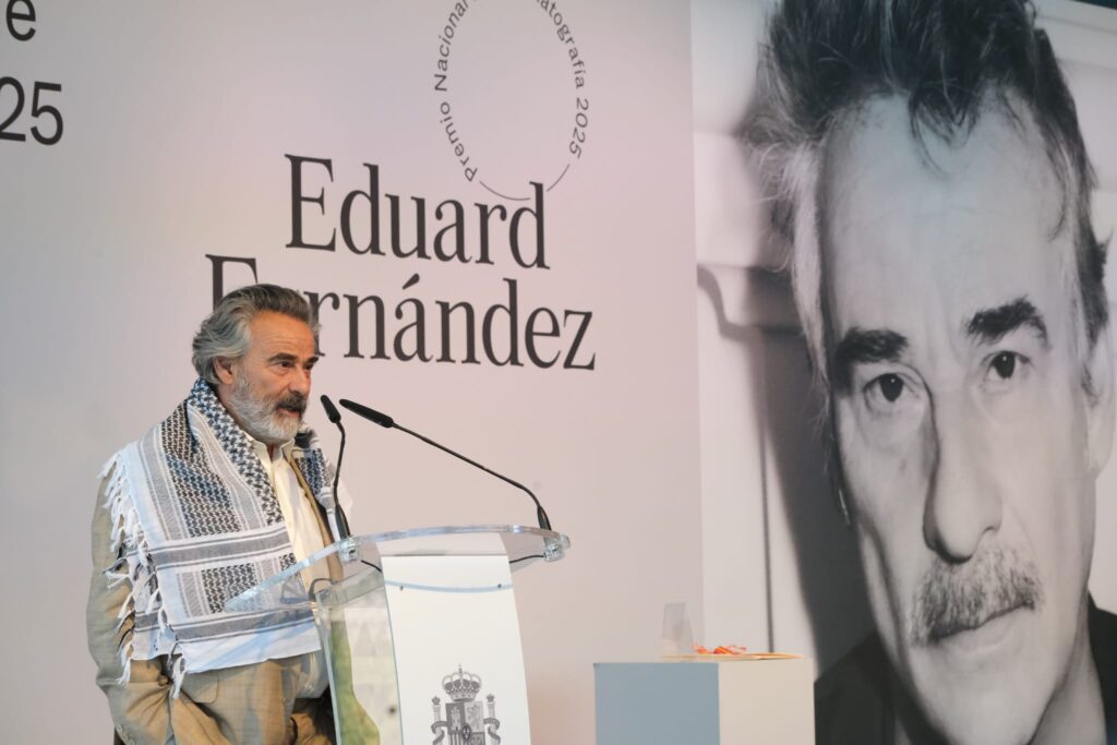 WhatsApp Image 2025 09 20 at 17.39.32 1 Eduard Fernández denuncia la "barbaridad de lo que ocurre en Gaza, se llame como se llame"