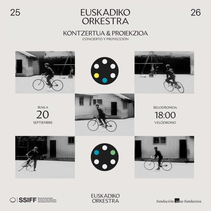 cartel 2 'Concierto y Proyección': cita del Zinemaldi el sábado 20 en el Velódromo