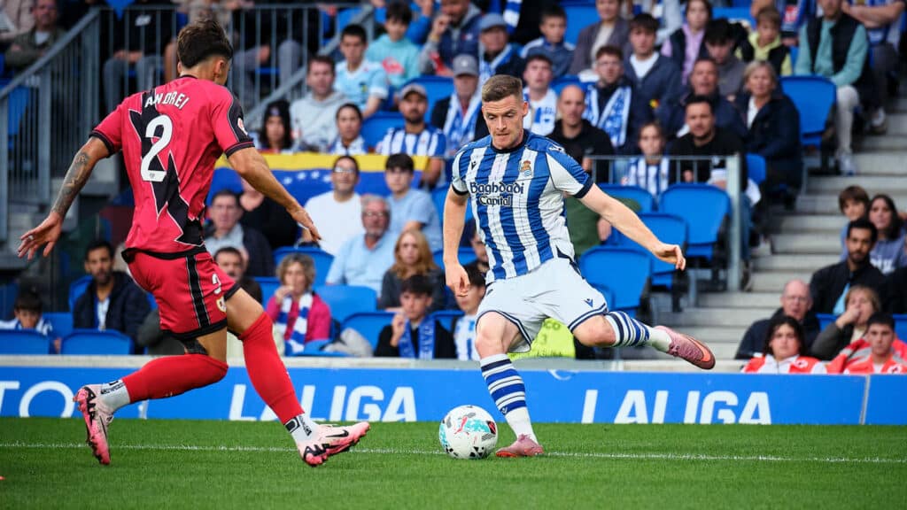 RealRayo Un gol del Pacha Espino envía a la Real Sociedad al sótano