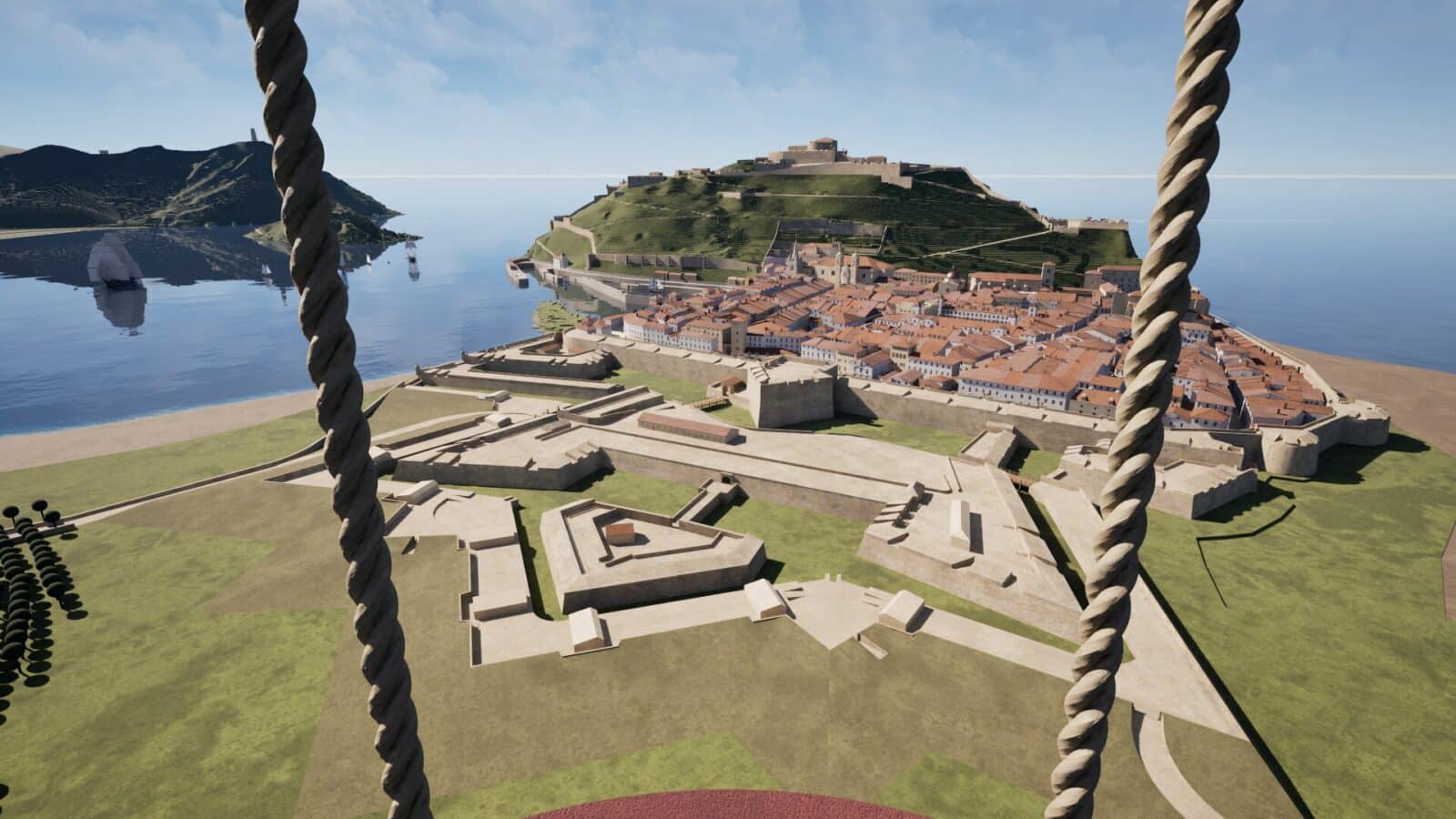 3 GLOBO 02 (Vídeo) Un proyecto de realidad virtual permite recorrer la Donostia anterior al incendio de 1813