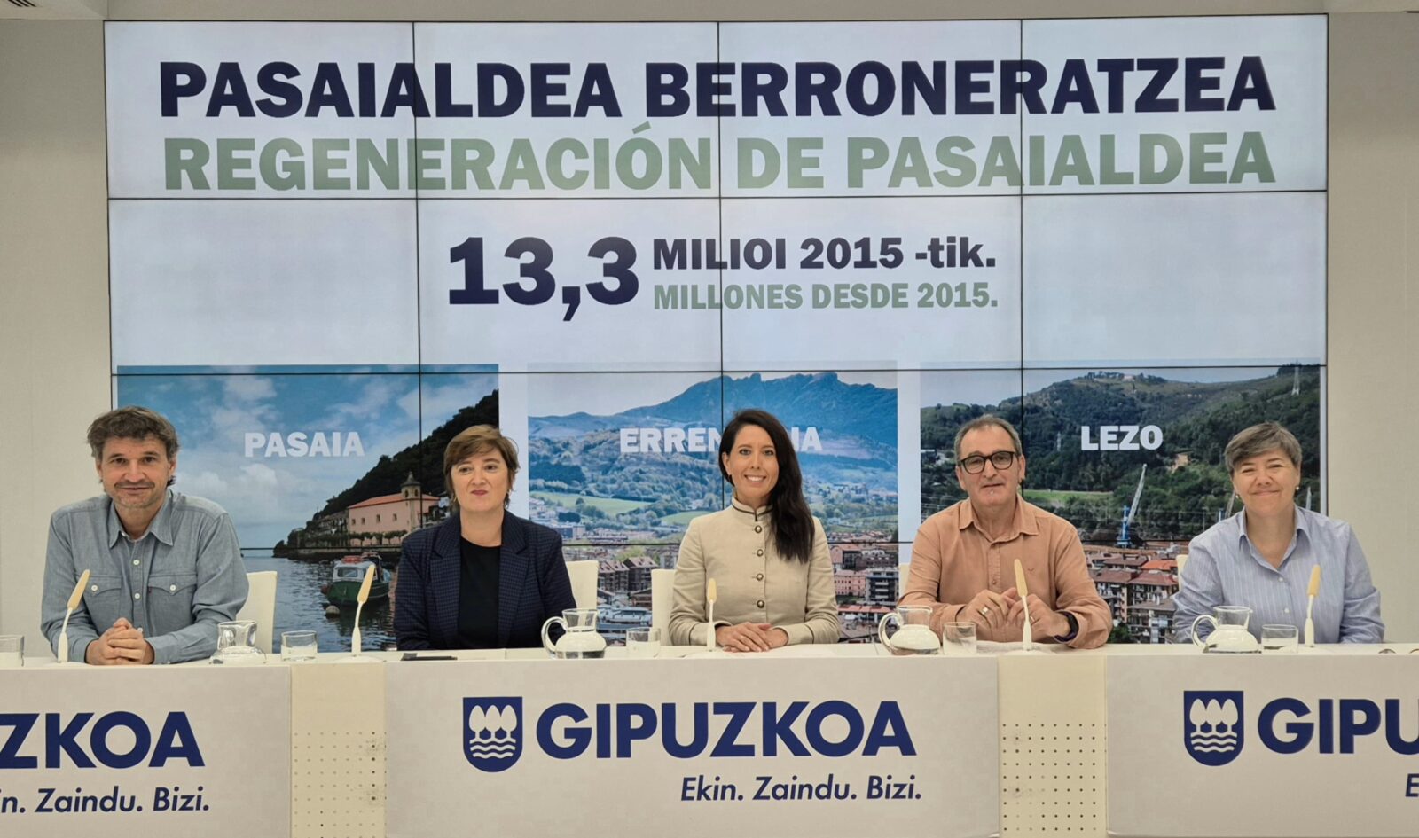 Argazkia 5 Alcaldes de Pasaia, Errenteria y Lezo exigen a la Diputación un "compromiso estable" con la regeneración de la bahía