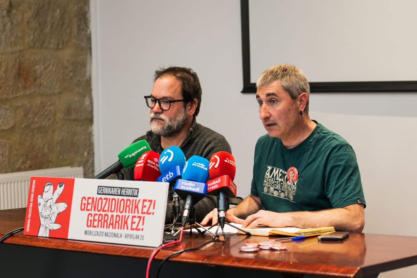 Gernika Llamamiento a tomar las calles el 25 de abril en apoyo a Palestina