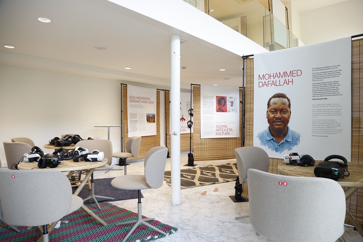 MSF1 La crisis de Sudán, en una exposición inmersiva en el Teatro Victoria Eugenia