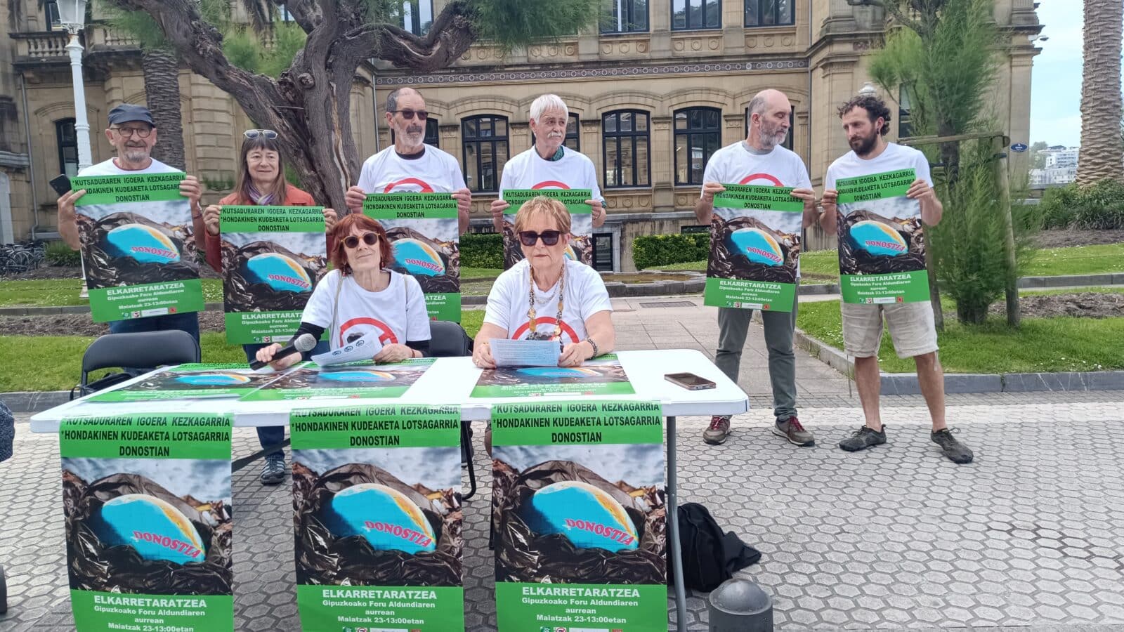 IMG 20260519 112520 1 El Movimiento Contra la Incineración acusa a Donostia de “alimentar” la planta de Zubieta