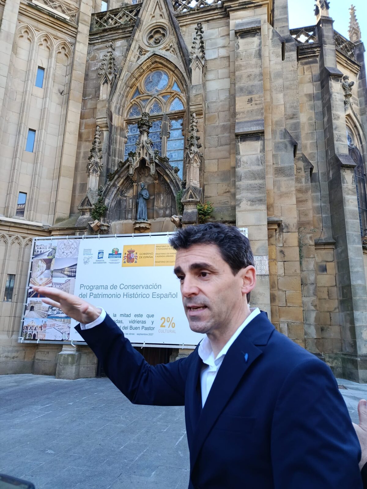 WhatsApp Image 2026 06 11 at 12.56.50 1 El Buen Pastor entra en la recta final de la restauración exterior que devolverá todo su esplendor a la catedral