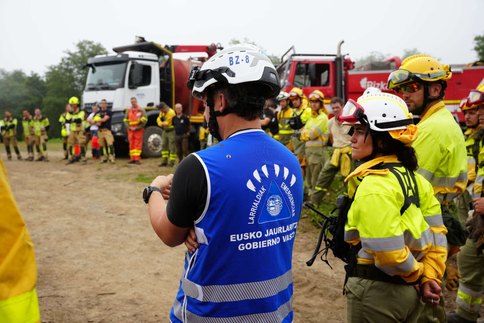 simulacro incendio forestal2 scaled Euskadi envía más de 40 bomberos y 18 vehículos para combatir los incendios de Madrid, Ávila y Toledo
